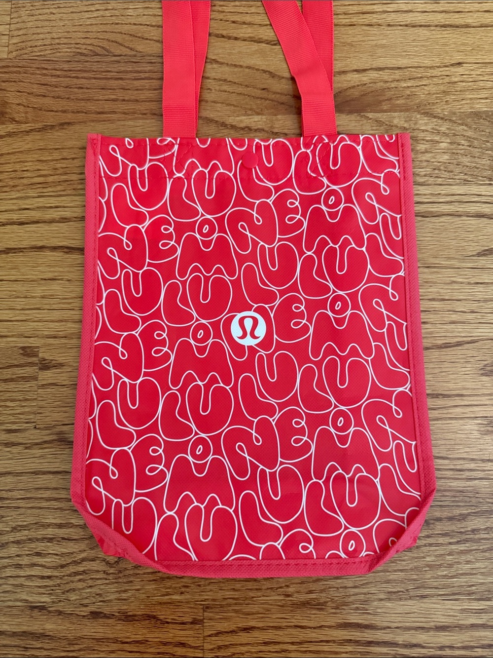 Lululemon Red Bubble Letter Graphic Tote Bag